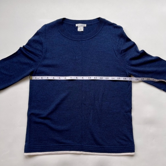Club Monaco Crew Neck Navy Blue Sweater. Size Large - Picture 10 of 12